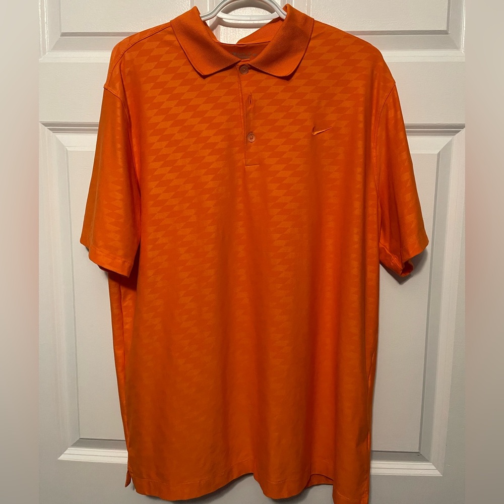 Size Large, Orange Nike Golf Shirt